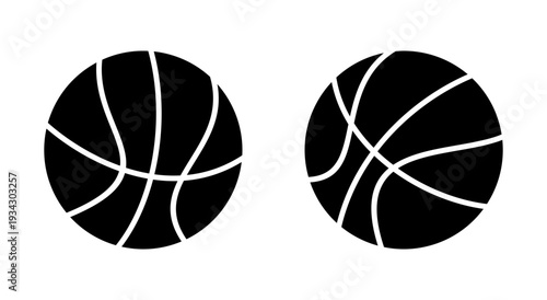 Basketball icon symbol for apps and websites. Basketball ball sign and symbol