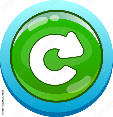 Refresh button icon showing circular arrow