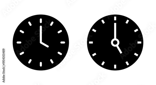 Clock icon symbol for apps and websites. Time sign and symbol. watch icon