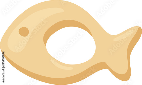 Fish shaped baby teether toy offering teething comfort