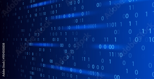Code binary matrix data background. Technology software abstract binary code program blockchain digital
