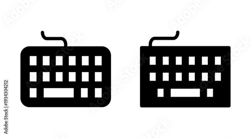 Keyboard icon symbol for apps and websites. keyboard sign and symbol