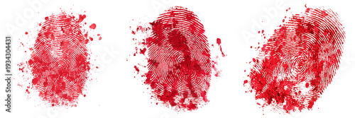 Criminal evidence analysis bloodied fingerprints in forensic science