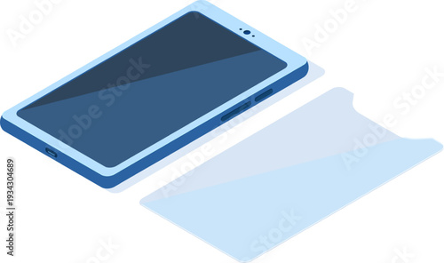 Smartphone receiving screen protector for display safety