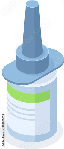 Medical dropper bottle for nose care and cold treatment