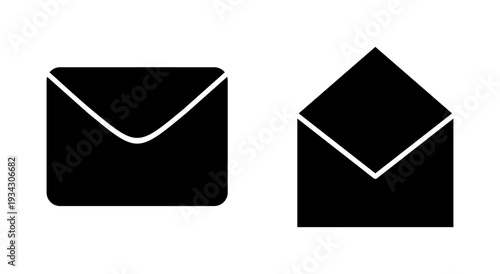 Mail icon symbol for apps and websites. email sign and symbol. E-mail icon. Envelope icon