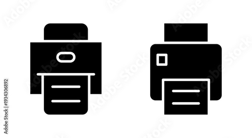 Print icon symbol for apps and websites. printer sign and symbol