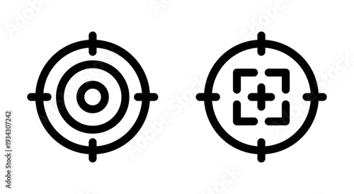 Target icon symbol for apps and websites. goal icon vector. target marketing sign and symbol