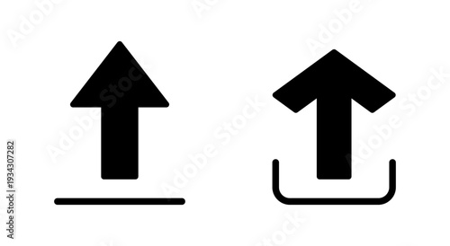 Upload icon symbol for apps and websites. load data sign and symbol