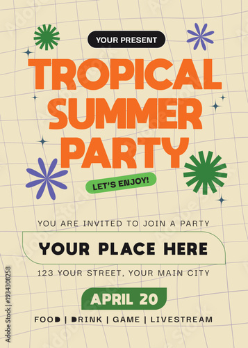 Tropical Summer Party Flyer