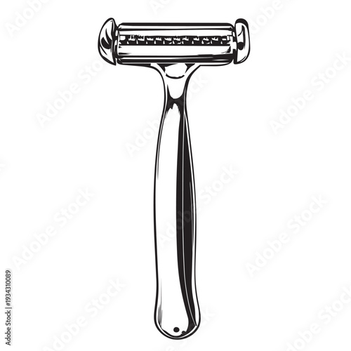 electric shaver isolated on white background