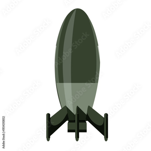 3D industrial cruise ballistic missile set. Realistic strategic weapons art. War technology. Aircraft military bomb