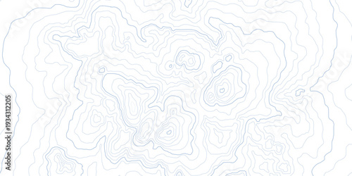 Topographic map vintage style background. Land topography map vector design. Retro topographic elevation line map pattern.