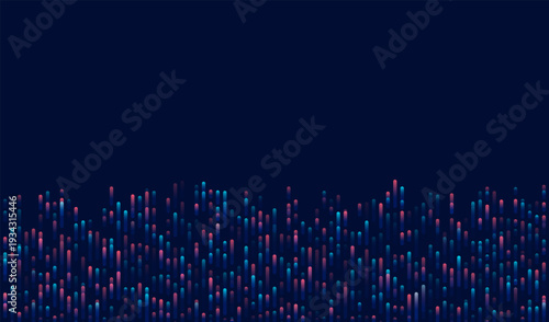 Technology background. Big data visualization. Tech abstract data lines