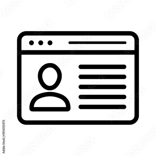 User profile interface with avatar and information fields  