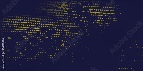 Abstract yellow-blue frame on a dark background. Sporty design in grunge illustratiions picture old modern art good