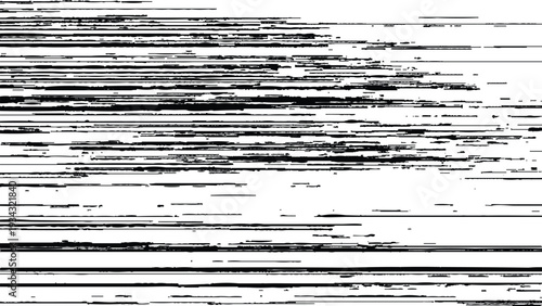 Distorted black horizontal lines on white background creating a glitch effect