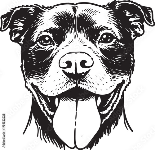 vector illustration of a dog