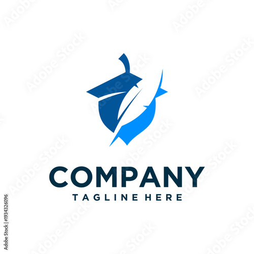 education and academy logo design