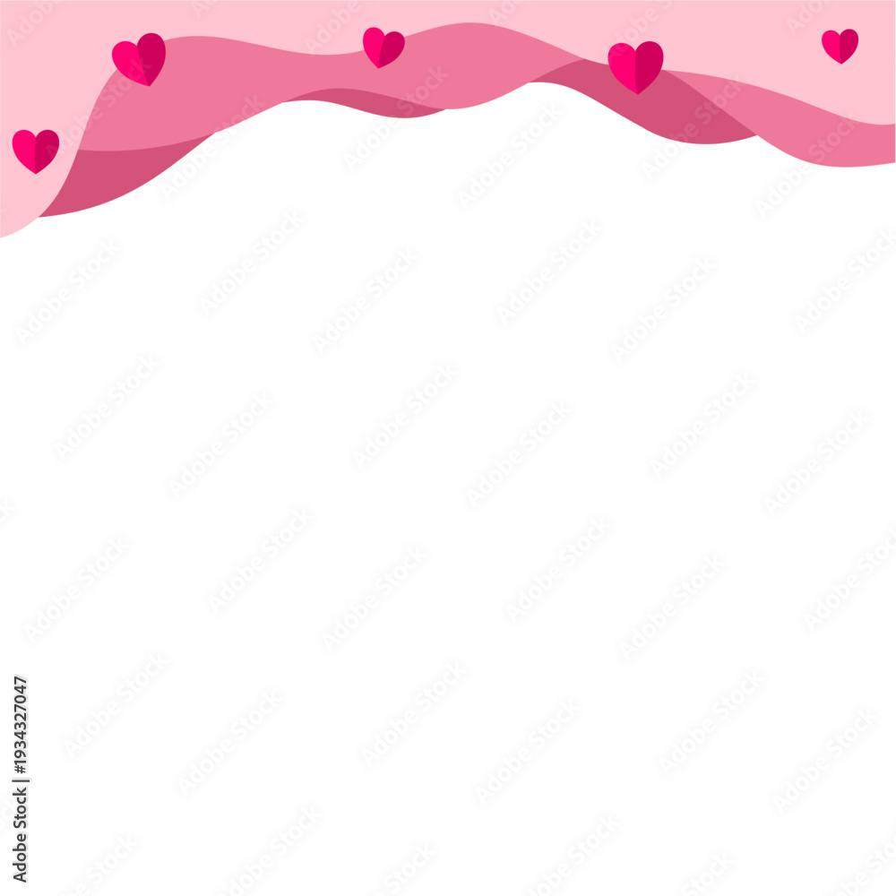 Fototapeta premium Border Love Valentine
