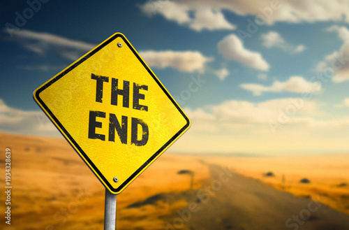 Photos The End - road sign message