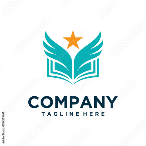 education and academy logo design