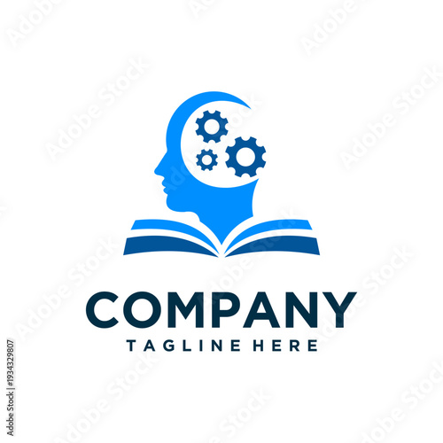 education and academy logo design