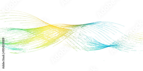 Abstract colorful wave background design featuring fluid blue lines and flowing gradient patterns as a decorative motion element for a modern vector art wallpaper