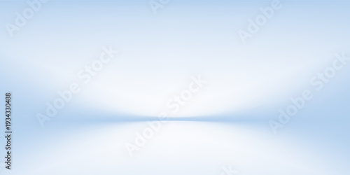 Blue studio room. Limbo light background. Abstract 3d backdrop for product presentation. Minimal wall scene.