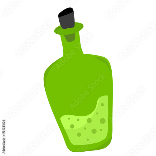 Halloween Green Liquid Bottle