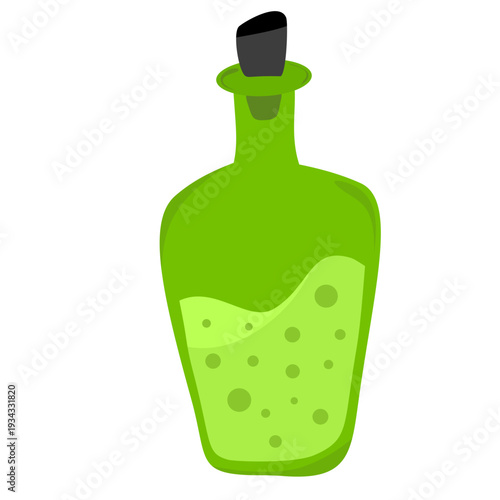 Halloween Green Liquid Bottle