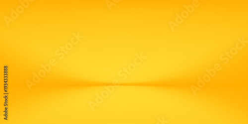 yellow background abstract with Gradient in empty room studio,Yellow empty room studio gradient used for background, yellow background studio with shine use for product shooting. Orange background.