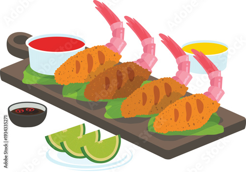 japanese food set, Assorted sushi platter on the cutting board