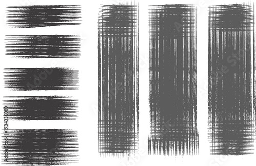 Abstract brush stroke patterns