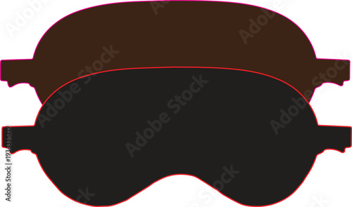 Goggles with a protective helmet