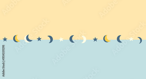 Celestial Cycle A Visual Representation of Lunar Phases and Cosmic Beauty