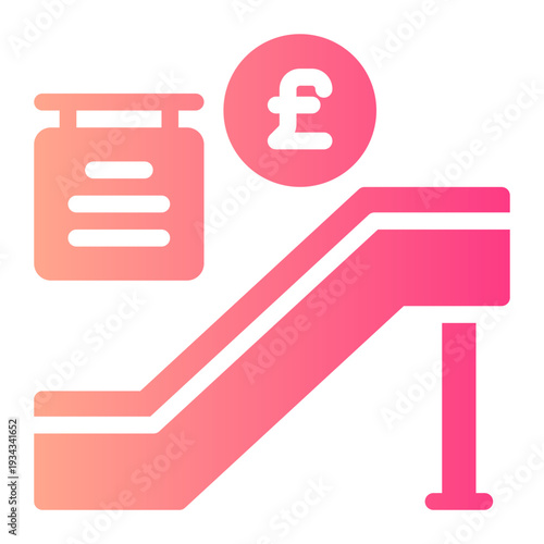 pound gradient icon