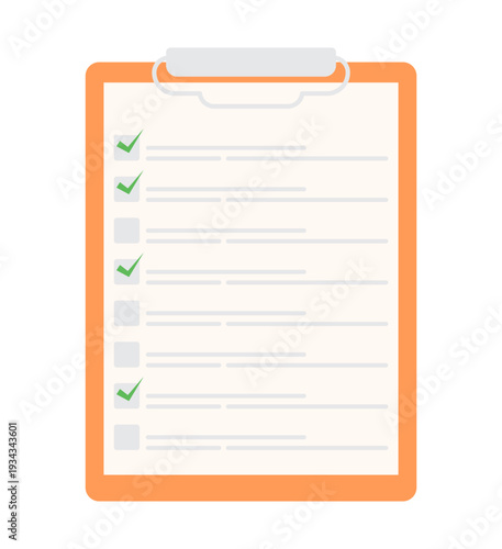 minimal desk clipboard element office illustration clipart