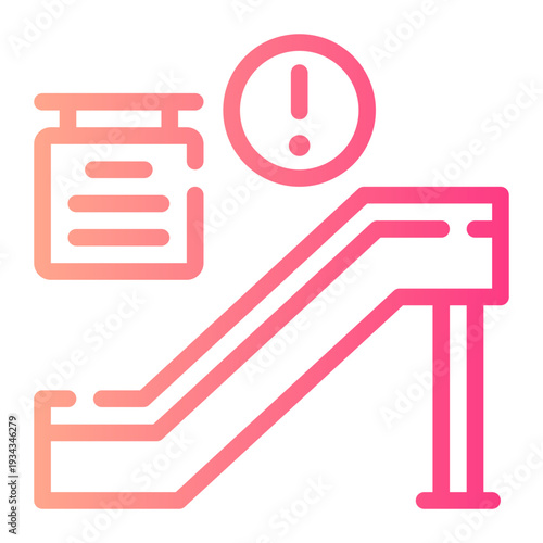 warning gradient icon