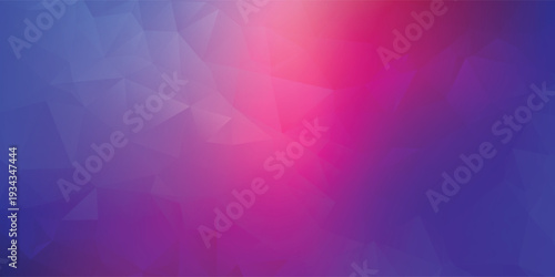 Vibrant Abstract Polygonal Gradient Background in Pink Purple and Blue for Modern Design