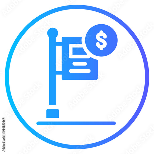 money gradient icon