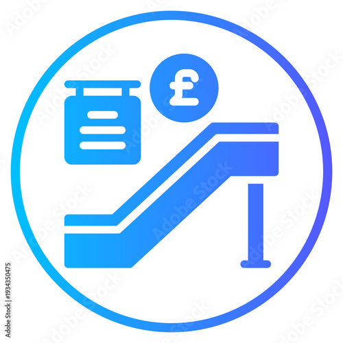pound gradient icon