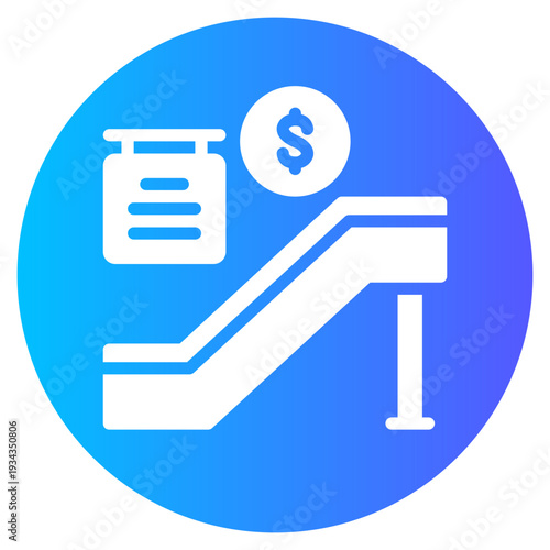 money gradient icon