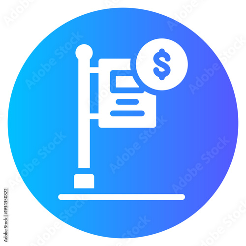 money gradient icon