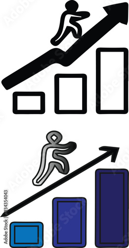 Business growth and progress concept