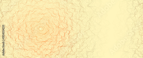 Wallpaper Mural Abstract background concentric wavy lines radiating from center. intricate ripple effect, resembling topographic maps or energy fields. For digital art, wallpapers, data visualization, graphic design Torontodigital.ca