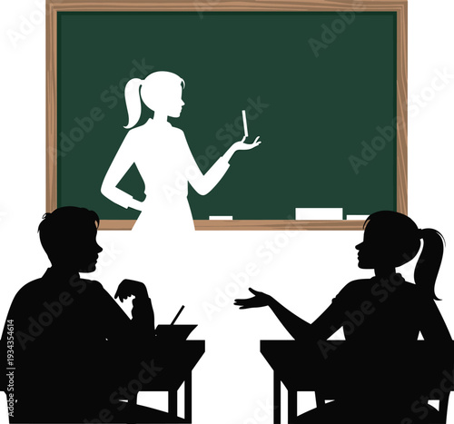 Teacher presenting to students in classroom setting