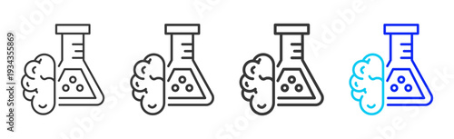 Risk Mind Icon Set Collection Outline Style for Hazard Analysis and Critical Control Points with Multiple Thickness Variations Creative Design Vector Pack