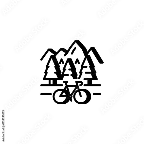 Mountain Bike Adventure Icon