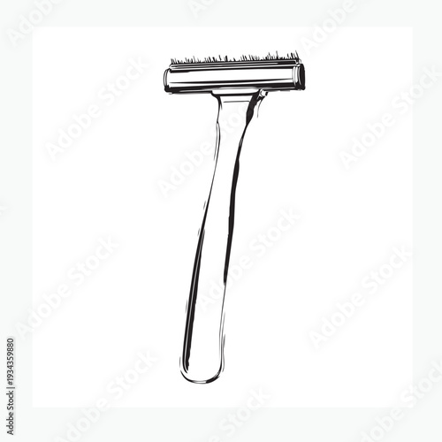 vector illustration of a razor